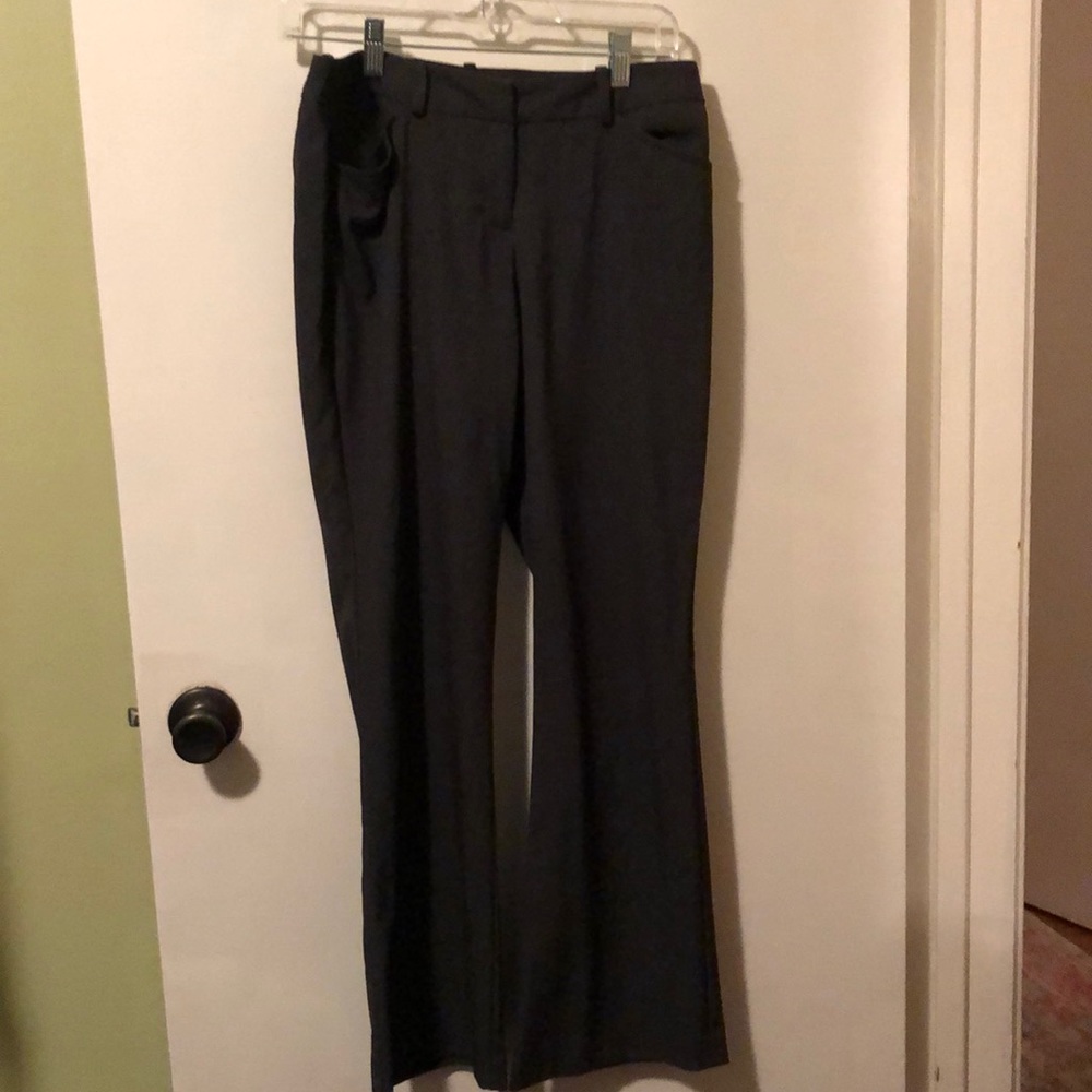 Grey bootleg dress pant